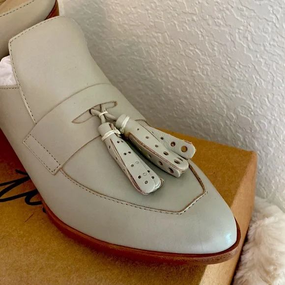 Women’s NWT MATISSE Ivory Leather Mules Shoes from Nordstrom size 7.5 - Picture 6 of 12